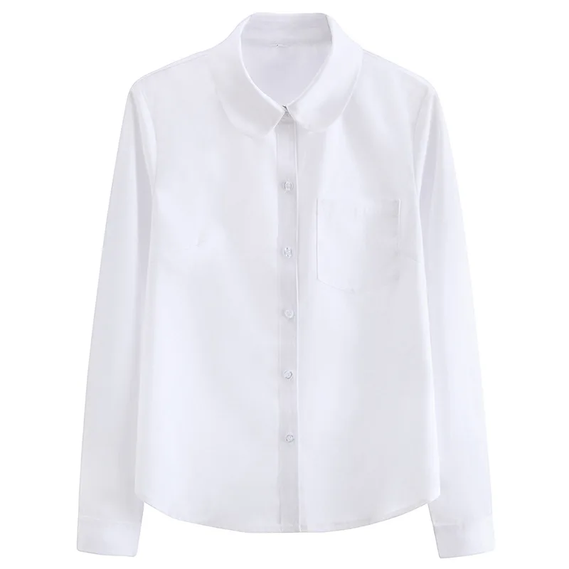 Japanese College Style JK Shirt Women's Round Lapel Long-sleeved Overalls Student Solid Color Shirt Top Long Sleeve Shirt Women
Japanese College Style JK Shirt Women's Round Lapel Long-sleeved Overalls Student Solid Color Shirt Top Long Sleeve Shirt Women