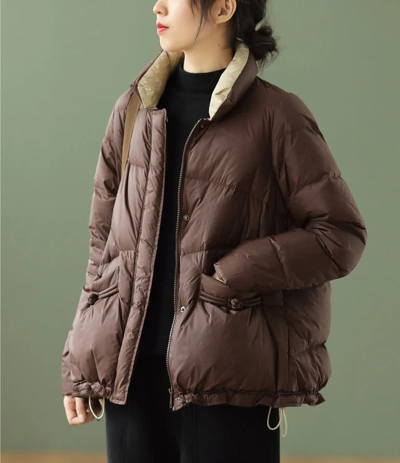 2021 Winter New Down Parka Fashion Lightweight Down Jacket Women Stand-Up Collar Button Zipper Jakcet
2021 Winter New Down Parka Fashion Lightweight Down Jacket Women Stand-Up Collar Button Zipper Jakcet