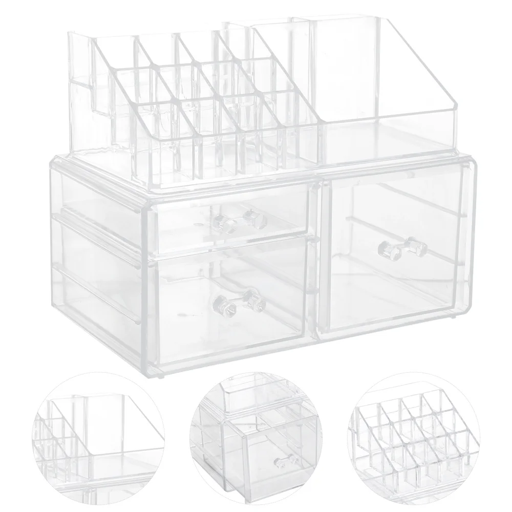 1pc Desktop Drawer Cosmetic Storage Box Compartment Cosmetic Case (Transparent)
1pc Desktop Drawer Cosmetic Storage Box Compartment Cosmetic Case (Transparent)
