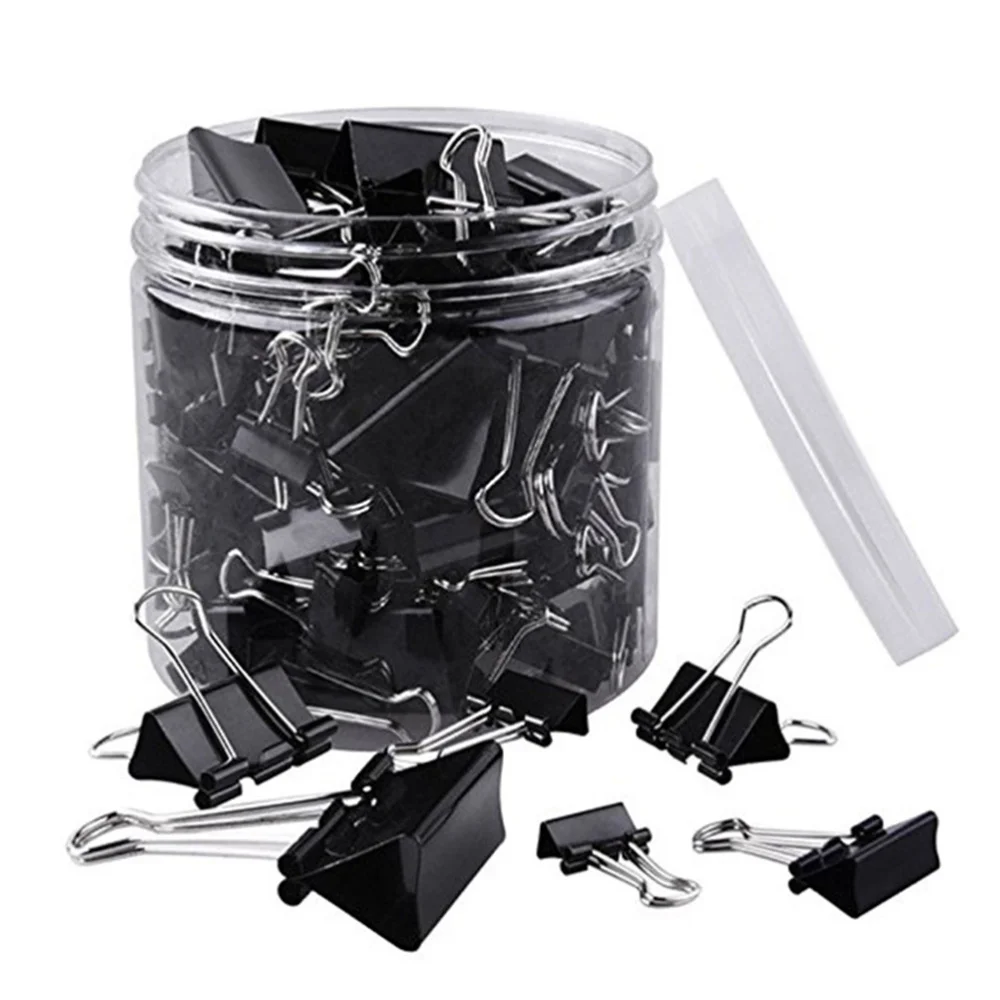 120Pcs Black Binder Clips Paper Clamps Office Supplies for Home Office School (6Pcs 51mm + 6Pcs 41mm + 8Pcs 32mm + 15Pcs 25mm +
120Pcs Black Binder Clips Paper Clamps Office Supplies for Home Office School (6Pcs 51mm + 6Pcs 41mm + 8Pcs 32mm + 15Pcs 25mm +