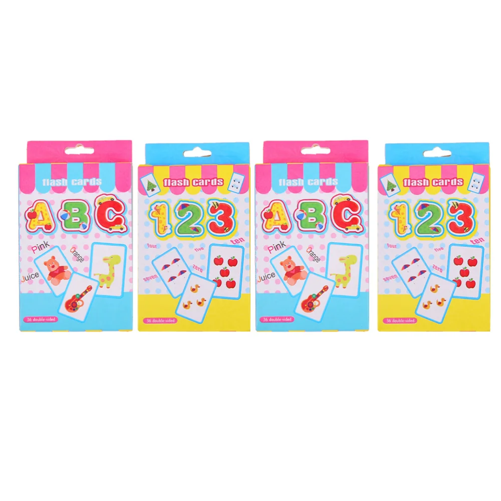 4 Set 36pcs Childrens Literacy English Spelling ABC Letter Fun Flash Early Education Toys (As Shown, 2 Set ABC Cards + 2 Set 123
4 Set 36pcs Childrens Literacy English Spelling ABC Letter Fun Flash Early Education Toys (As Shown, 2 Set ABC Cards + 2 Set 123