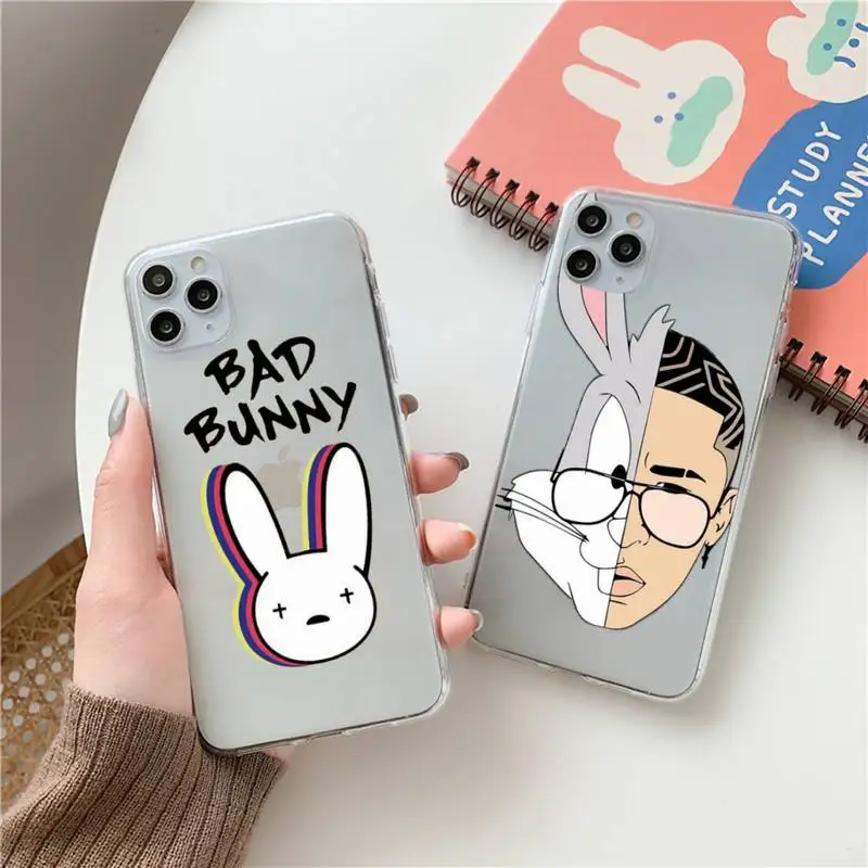 Bad Bunny Phone Case Clear Transparent for iPhone 11 12 13 mini pro XS MAX 8 7 6 6S Plus X 5S SE XR 2020
Bad Bunny Phone Case Clear Transparent for iPhone 11 12 13 mini pro XS MAX 8 7 6 6S Plus X 5S SE XR 2020