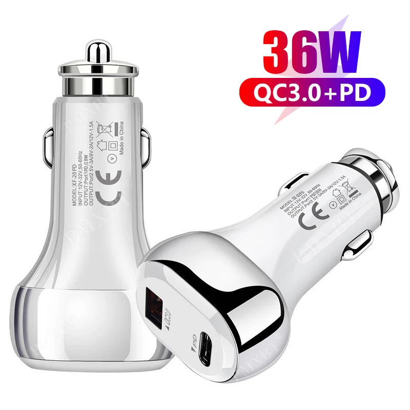 QC 3.0 Quick Charge USB Car Charger 36W Fast Charging PD Adapter For iPhone 13 Xiaomi 11 Samsung Mobile Phone USB Type C Charger
QC 3.0 Quick Charge USB Car Charger 36W Fast Charging PD Adapter For iPhone 13 Xiaomi 11 Samsung Mobile Phone USB Type C Charger