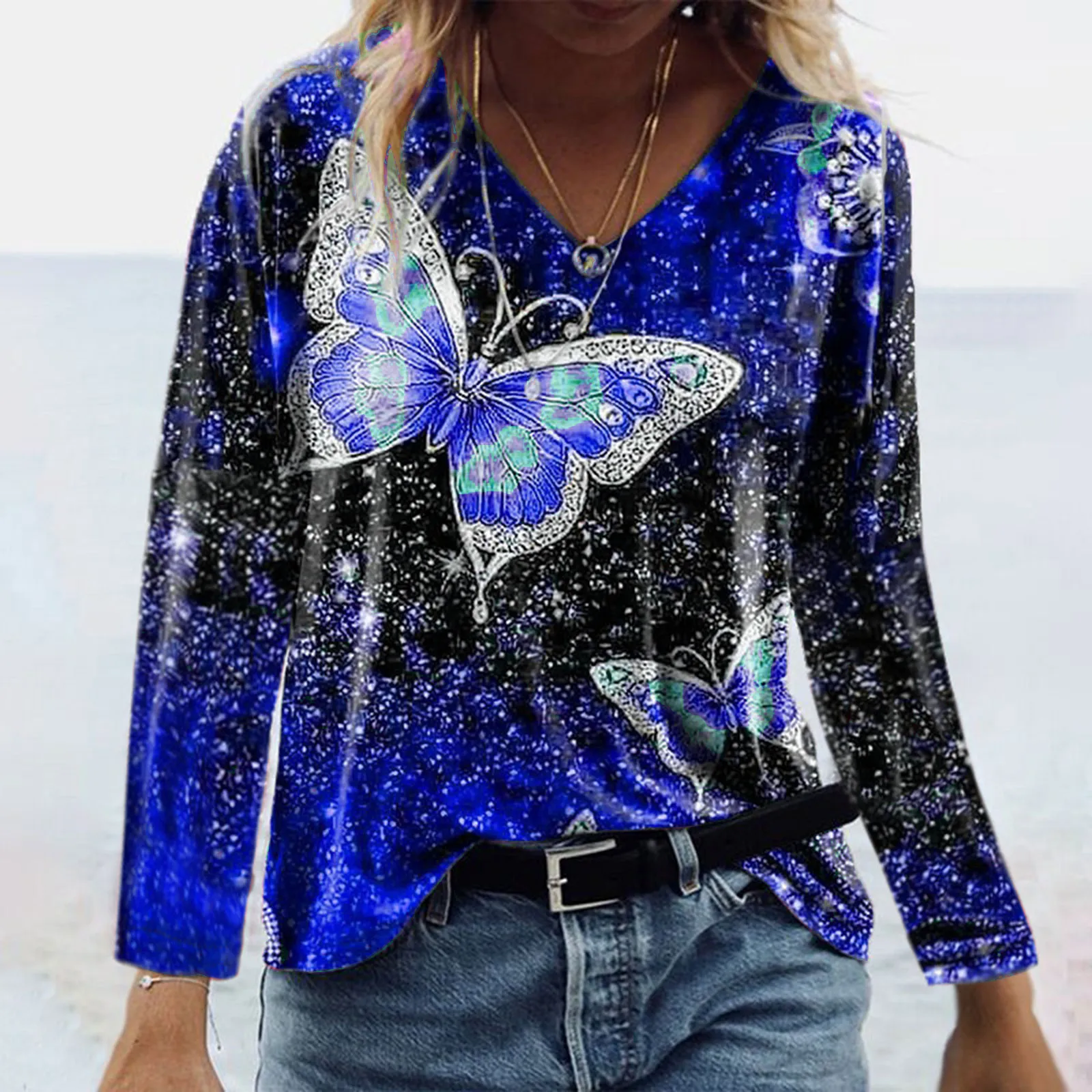 2021 Women's Fashion Long Sleeve Print O-Neck T-Shirt Casual Loose Basic Top 2021 Casual Loose Basic Top
2021 Women's Fashion Long Sleeve Print O-Neck T-Shirt Casual Loose Basic Top 2021 Casual Loose Basic Top