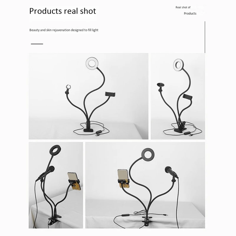 LED Selfie Live Broadcast Light Photography Light with 3.5 Inch Microphone USB Small Clip Three in One
LED Selfie Live Broadcast Light Photography Light with 3.5 Inch Microphone USB Small Clip Three in One