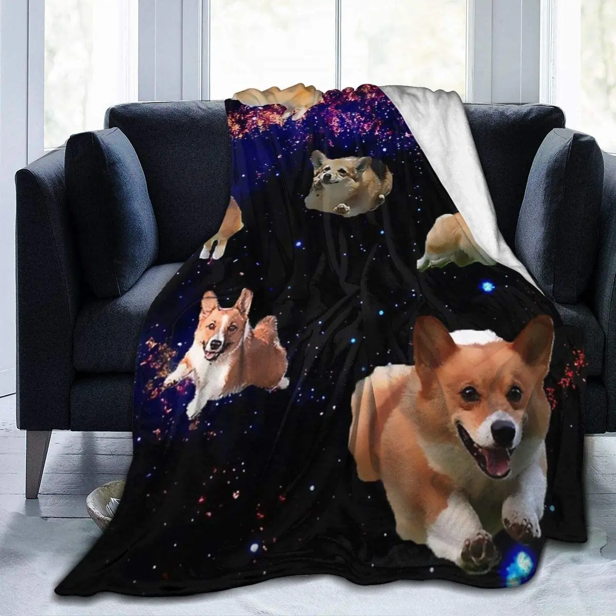 Throw Blanket Space Corgi Ultra-Soft Micro Fleece Blanket 80 X 60 Inches Warm Blanket for Womens Bed Couch Blanket Lightweight
Throw Blanket Space Corgi Ultra-Soft Micro Fleece Blanket 80 X 60 Inches Warm Blanket for Womens Bed Couch Blanket Lightweight