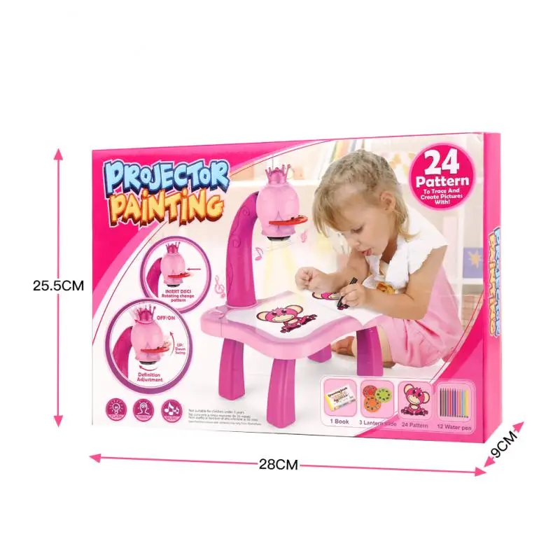 Children's Toy Led Projector Art Drawing Table Kid Painting Board Arts And Crafts Projection Educational Learning Toy Paint Tool
Children's Toy Led Projector Art Drawing Table Kid Painting Board Arts And Crafts Projection Educational Learning Toy Paint Tool