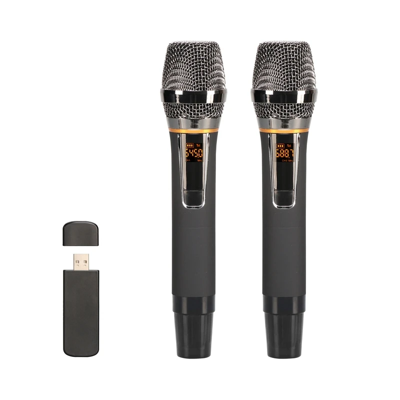 Wireless USB Microphone Metal Dynamic Cordless Microphone with USB Receiver for Meeting Speech
Wireless USB Microphone Metal Dynamic Cordless Microphone with USB Receiver for Meeting Speech