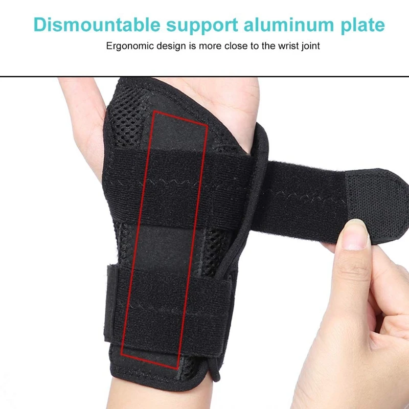 Carpal Tunnel Wrist Brace Night Sleep Wrist Support Removable Metal Wrist Splint for Tendinitis Sports Injuries
Carpal Tunnel Wrist Brace Night Sleep Wrist Support Removable Metal Wrist Splint for Tendinitis Sports Injuries