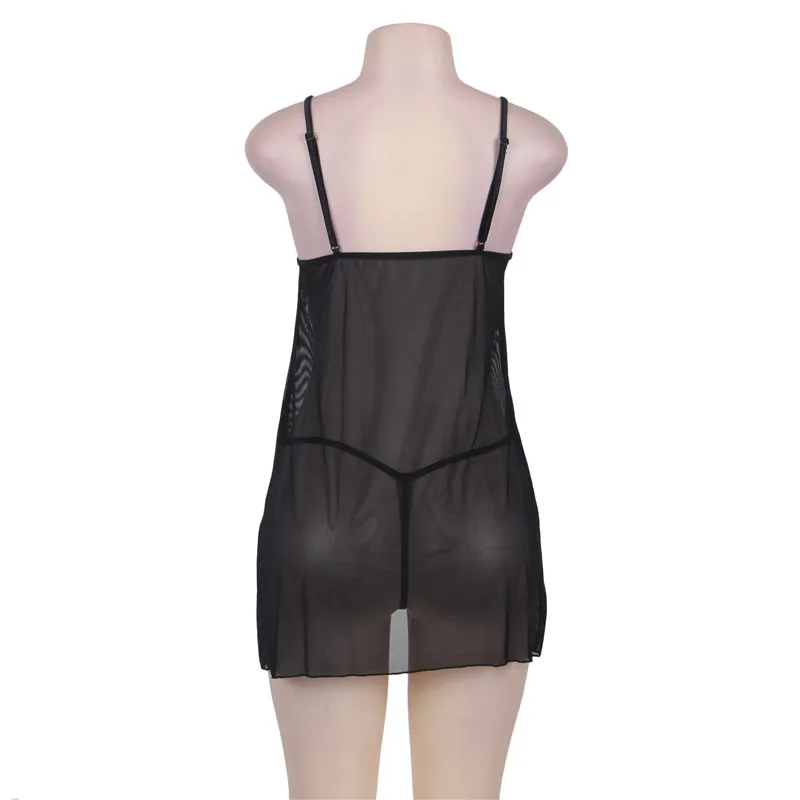 Comeonlover Patchwork Lace 5XL Babydoll Lingeries Women Furcate Nightdress Transparent G string Sleeveless Sleepwear RI80355
Comeonlover Patchwork Lace 5XL Babydoll Lingeries Women Furcate Nightdress Transparent G string Sleeveless Sleepwear RI80355