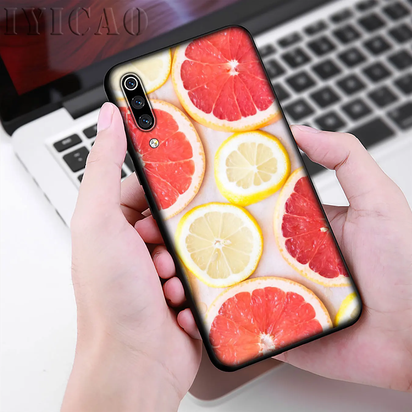 Мягкий чехол IYICAO для телефона с изображением влюбленных винограда и авокадо Xiaomi