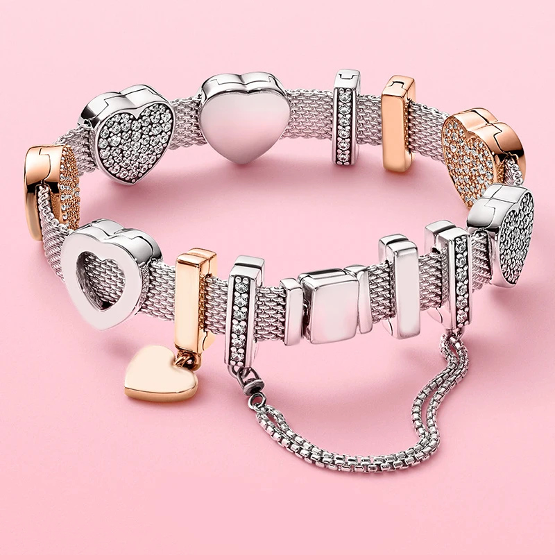 100% 925 Sterling Silver Spring love fixed clip safety chain pan bracelet statement gift fashion female
100% 925 Sterling Silver Spring love fixed clip safety chain pan bracelet statement gift fashion female