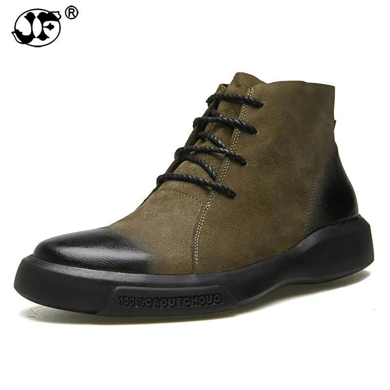 Genuine Leather Men Boots Autumn Caoutchouc Ankle Boots Vogue Footwear Lace Up Shoes Men High Quality Retro Men Shoes26498
Genuine Leather Men Boots Autumn Caoutchouc Ankle Boots Vogue Footwear Lace Up Shoes Men High Quality Retro Men Shoes26498
