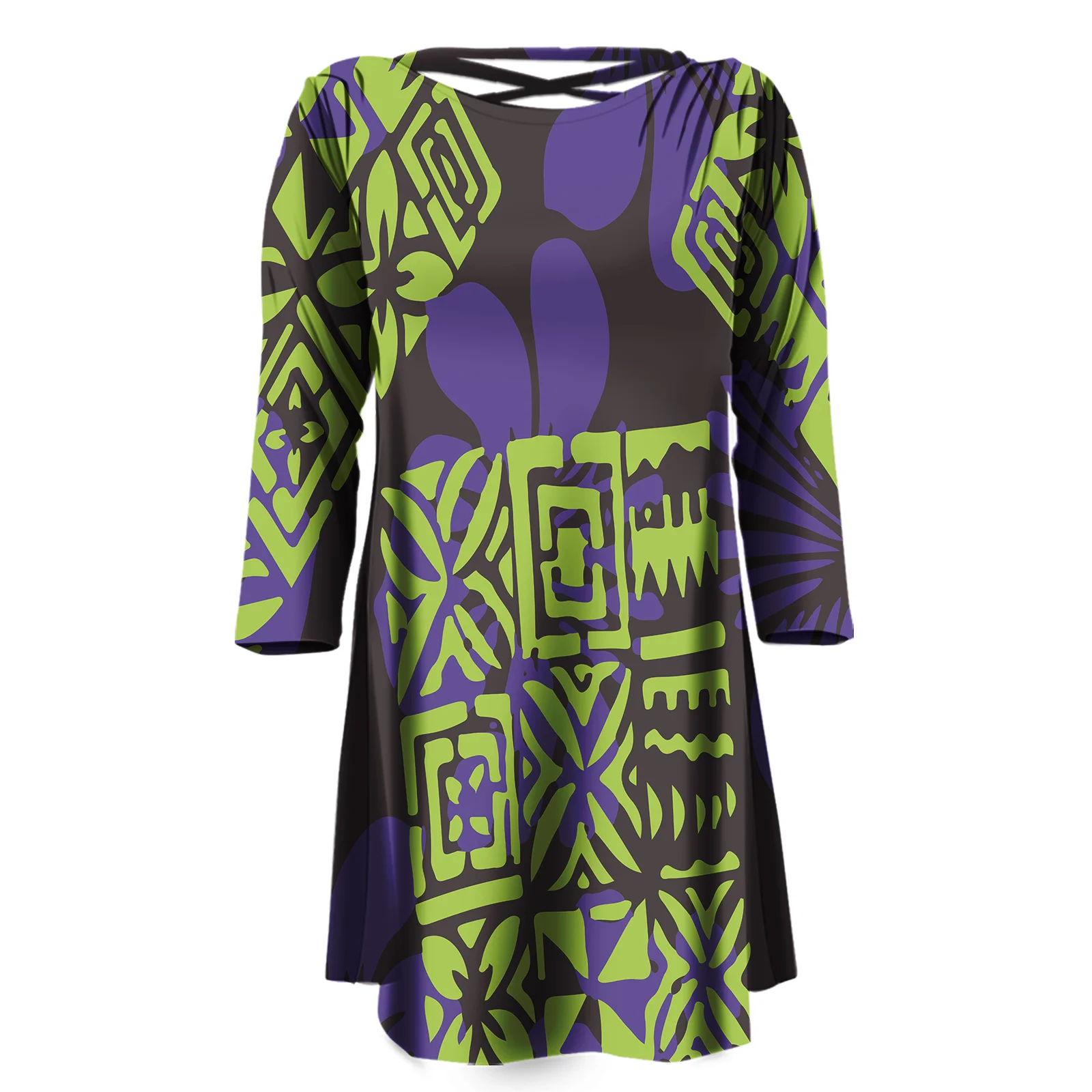 New Polynesian Puletasi Fashion Plus Size Womens Casual Dress Noble Temperament Long Sleeves Breathable Dress Factory Custom
New Polynesian Puletasi Fashion Plus Size Womens Casual Dress Noble Temperament Long Sleeves Breathable Dress Factory Custom