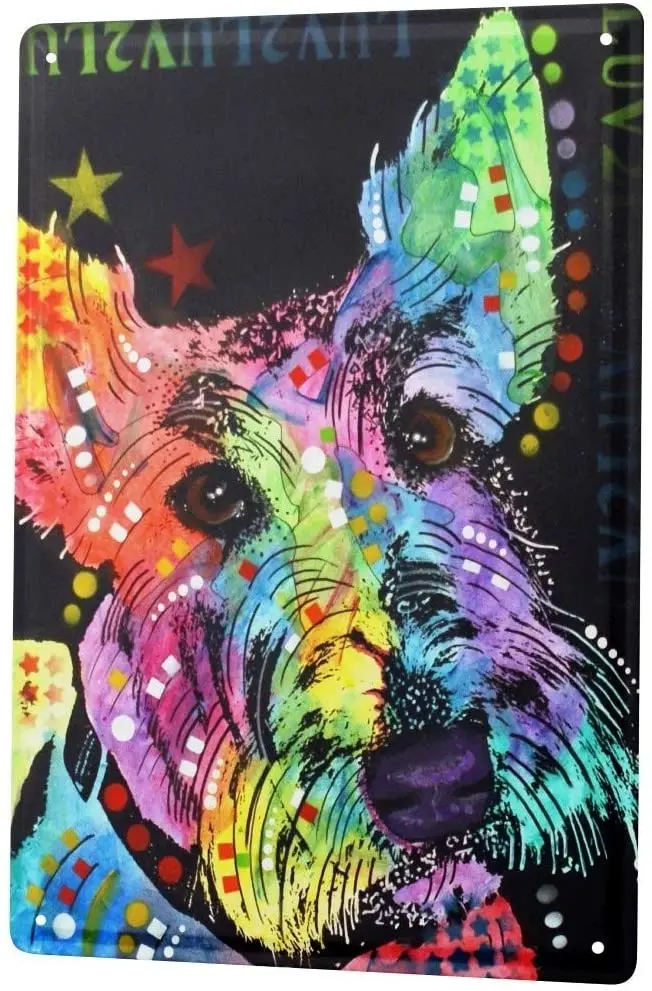 Dog Scotch Terrier Poster Funny Sign Tin Art Wall Decor Vintage Aluminum Retro Metal Tin Sign Painting Decorative Signs 20x30cm
Dog Scotch Terrier Poster Funny Sign Tin Art Wall Decor Vintage Aluminum Retro Metal Tin Sign Painting Decorative Signs 20x30cm
