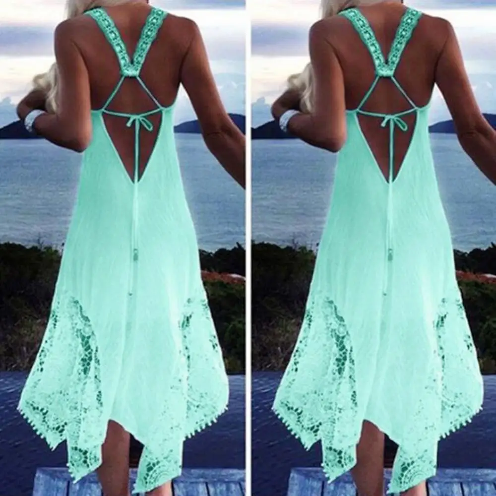 50% Hot Sales Women Sleeveless Backless Lacing Irregular Lace Hem Plus Size Low-cut Midi Dress
50% Hot Sales Women Sleeveless Backless Lacing Irregular Lace Hem Plus Size Low-cut Midi Dress