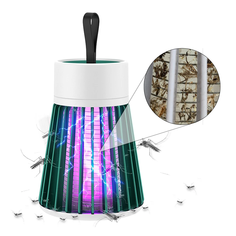 Электрическая USB-лампа-ловушка для комаров перезаряжаемая лампа защиты от