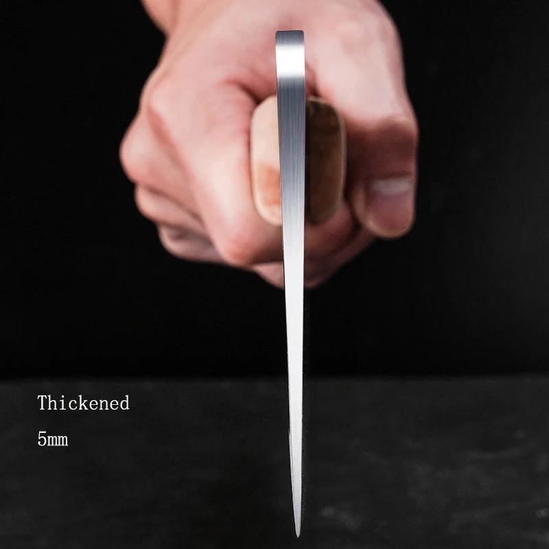 5 мм утолщенный нож Кливер из нержавеющей стали кухонная рукоятка твердой