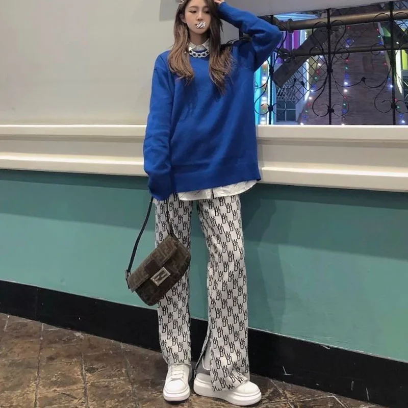 Casual Pants Women Argyle Design Hipster Unisex Fashion Oversize Femme Harajuku Mujer Chic High Street Baggy Straight Trouser
Casual Pants Women Argyle Design Hipster Unisex Fashion Oversize Femme Harajuku Mujer Chic High Street Baggy Straight Trouser