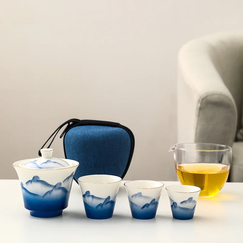 Китайский чайный набор Gongfu, портативная Экспресс-чашка, один горшок, три чашки, чашка с простым покрытием, чайная чашка, уличный автомобильн...
Китайский чайный набор Gongfu, портативная Экспресс-чашка, один горшок, три чашки, чашка с простым покрытием, чайная чашка, уличный автомобильн...