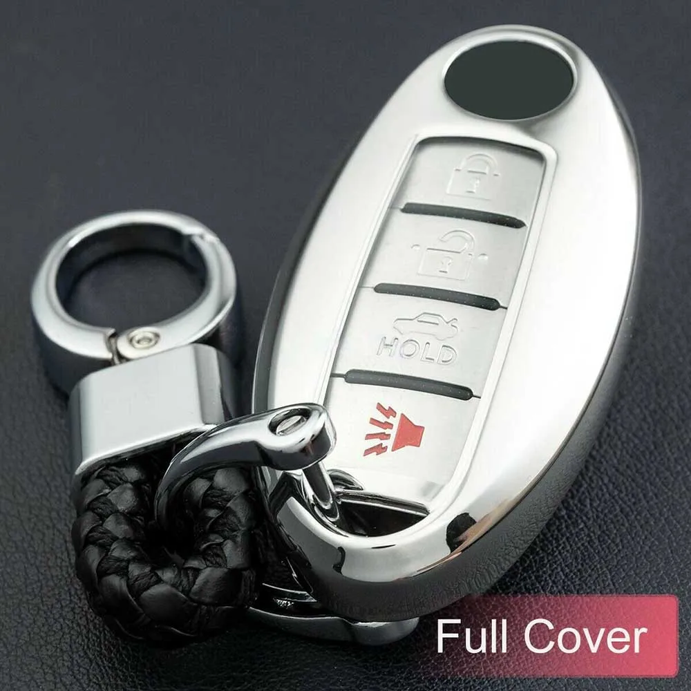 Car Key Chain Ring Cover Case Key ProtectorGlossy Silver Key Case Interior Accessories For Infiniti Nissan Rogue Sport Qashqai
Car Key Chain Ring Cover Case Key ProtectorGlossy Silver Key Case Interior Accessories For Infiniti Nissan Rogue Sport Qashqai