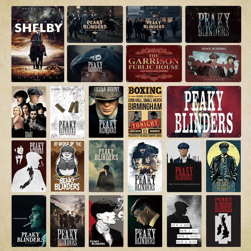 Peaky Blinders Metal Poster Tin Signs Metal Signs Vintage Metal Plate Pub Bar Man Cave Wall Decor
Peaky Blinders Metal Poster Tin Signs Metal Signs Vintage Metal Plate Pub Bar Man Cave Wall Decor