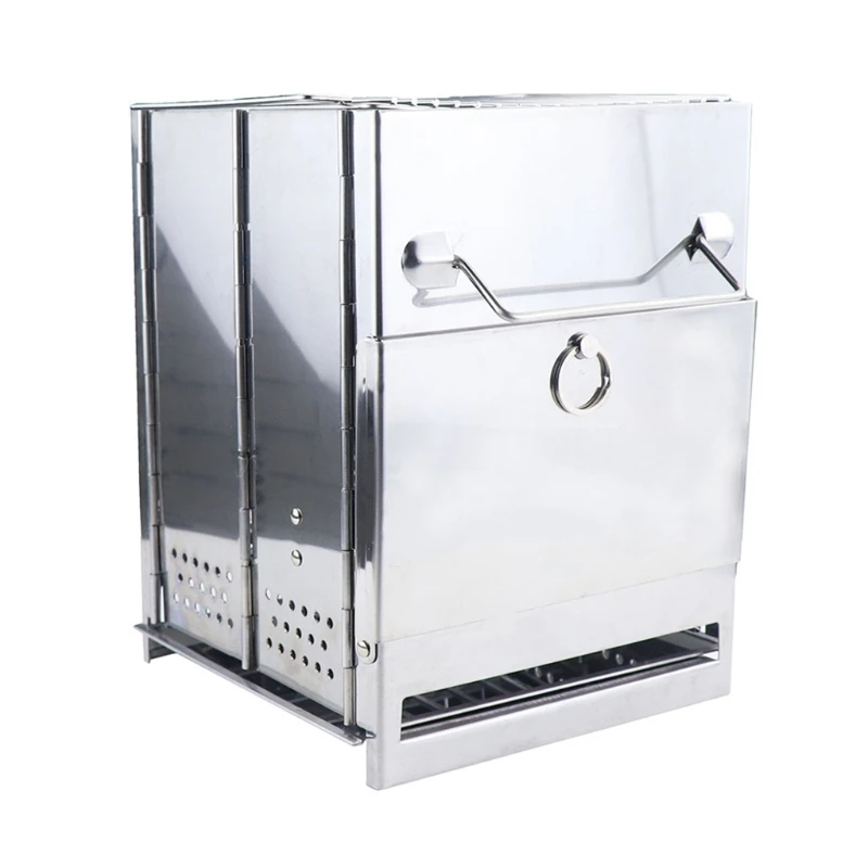 Wood Burning Camp Stove Folding Stainless Steel Grill Firewood Stove for Outdoor Survival Camping Cooking Picnic BBQ
Wood Burning Camp Stove Folding Stainless Steel Grill Firewood Stove for Outdoor Survival Camping Cooking Picnic BBQ