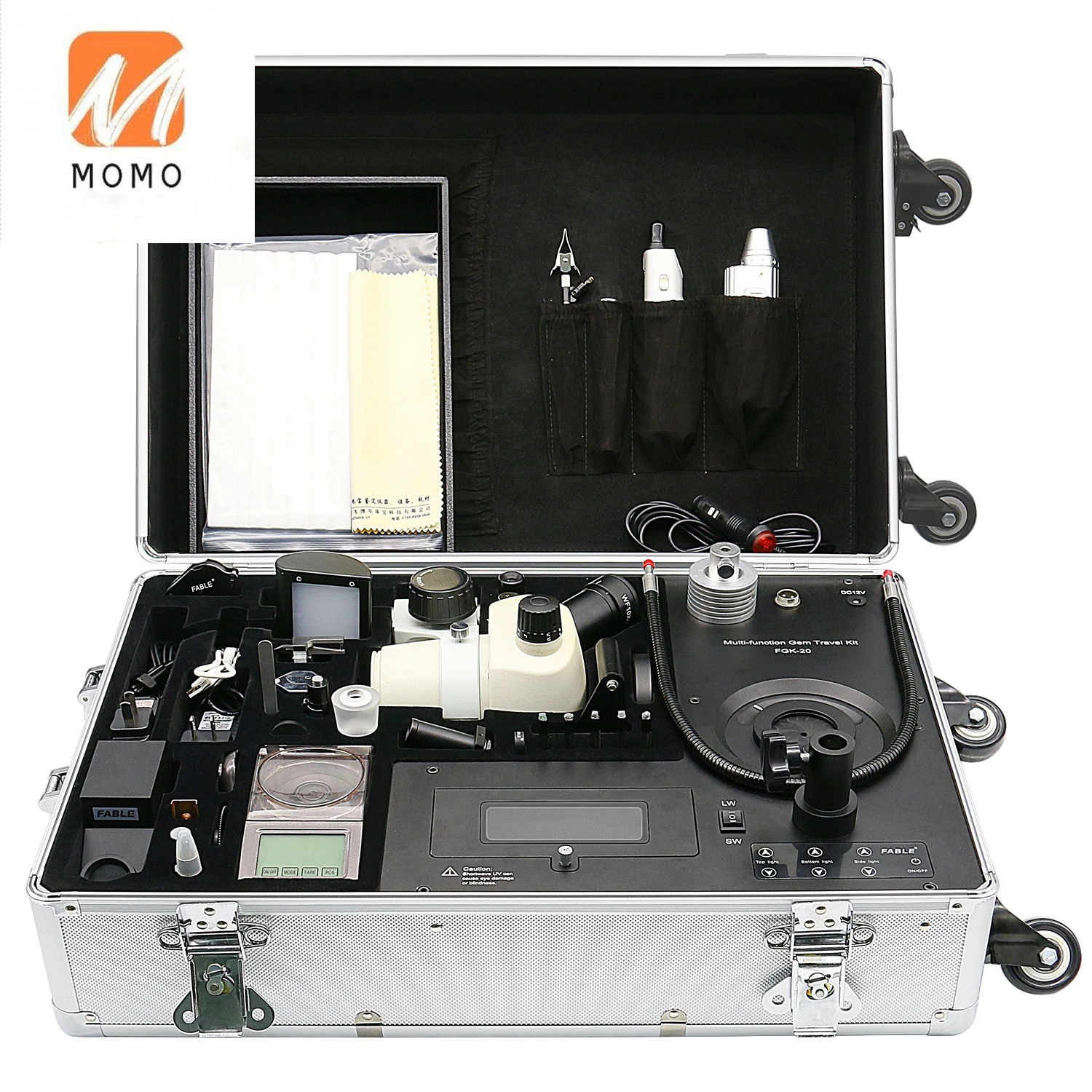High quality Professional portable Gem Identification Travel Lab with 20 kinds of gemological instrument
High quality Professional portable Gem Identification Travel Lab with 20 kinds of gemological instrument