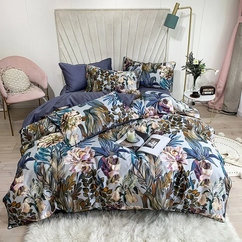Tropical Leaves Flowers Duvet cover set Silky Soft 100%Egyptian Cotton Bedding set Queen King Bed sheet Quilt Cover Pillowcases
Tropical Leaves Flowers Duvet cover set Silky Soft 100%Egyptian Cotton Bedding set Queen King Bed sheet Quilt Cover Pillowcases