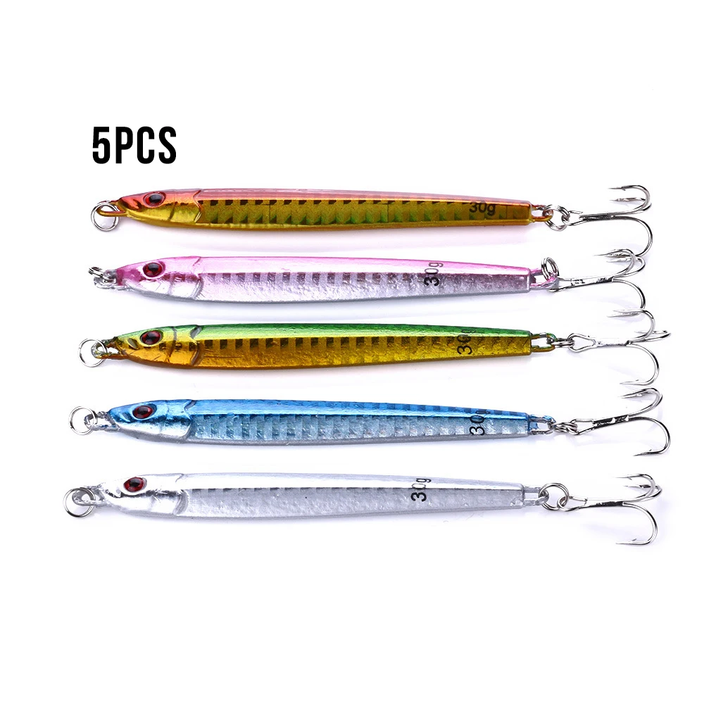 5pcs 30g Pencil Sinking Fishing Lure Weights Bass Fishing Tackle Lures Fishing Accessories Saltwater Lures Fish Bait
5pcs 30g Pencil Sinking Fishing Lure Weights Bass Fishing Tackle Lures Fishing Accessories Saltwater Lures Fish Bait