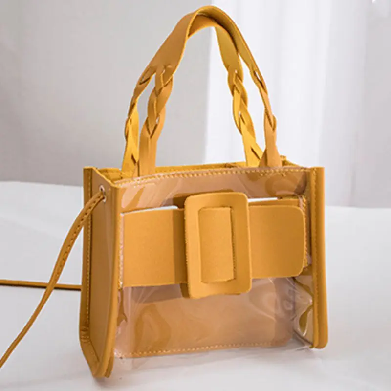 Fashion Ladies Transparent Jelly Candy Color Flap Women Casual Shoulder Buckle Messenger Handbag Crossbody Bag 
Fashion Ladies Transparent Jelly Candy Color Flap Women Casual Shoulder Buckle Messenger Handbag Crossbody Bag