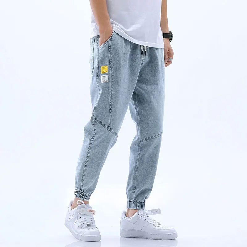 New Jeans Men's 2021 Spring Summer Trendy Elastic Hole Harem Pants Casual Loose High Street Ankle-Length Pants
New Jeans Men's 2021 Spring Summer Trendy Elastic Hole Harem Pants Casual Loose High Street Ankle-Length Pants