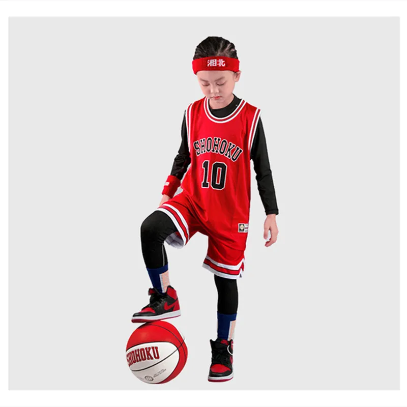 Slam Dunk Shohoku Kids MIYAGI SAKURAGI RUKAWA MITSUI Child Basketball Jersey Youth Cosplay Anime Red Tops And Shorts
Slam Dunk Shohoku Kids MIYAGI SAKURAGI RUKAWA MITSUI Child Basketball Jersey Youth Cosplay Anime Red Tops And Shorts