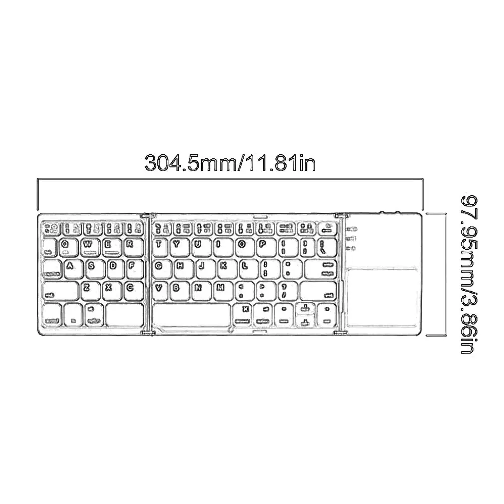 Mini Folding Touch Mouse Keyboard Wireless Bluetooth Keyboard With Touchpad For Laptops Tablet Pc ipad Android ios Mobile Phones
Mini Folding Touch Mouse Keyboard Wireless Bluetooth Keyboard With Touchpad For Laptops Tablet Pc ipad Android ios Mobile Phones