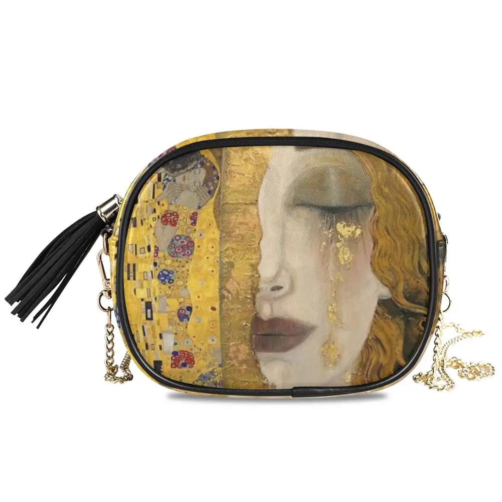 ALAZA shoulder crossbody bags for women 2020 high quality Gustav Klimt oil Art painting luxury leather bags with chain handbag
ALAZA shoulder crossbody bags for women 2020 high quality Gustav Klimt oil Art painting luxury leather bags with chain handbag