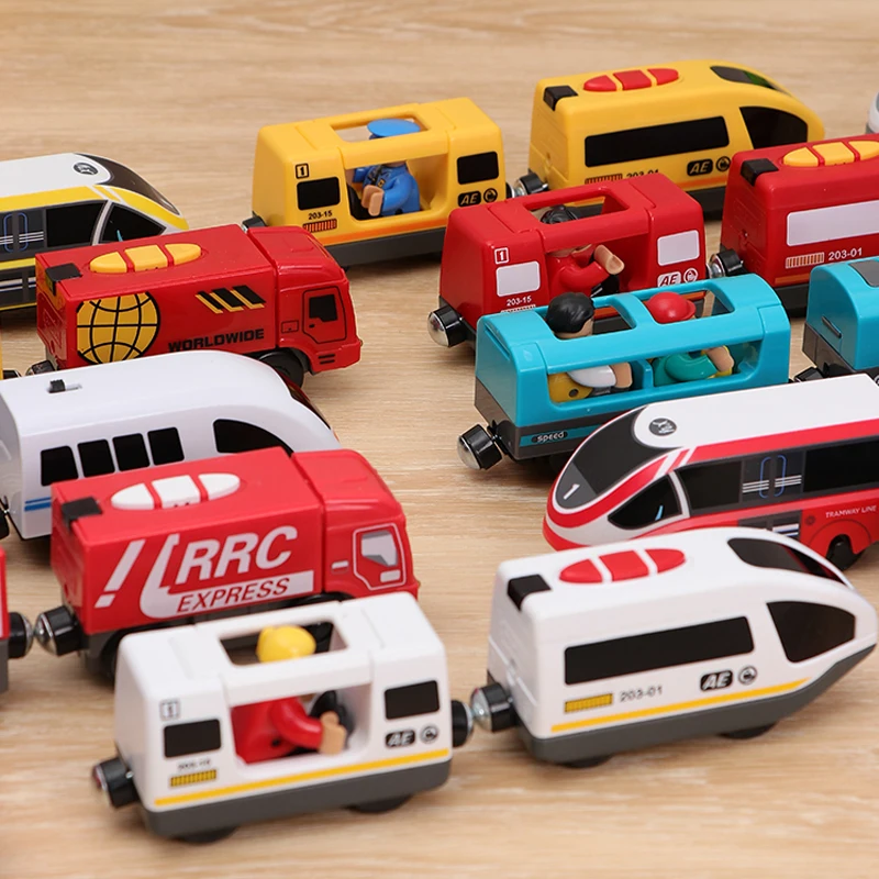 Kid Diecast Slot Toy Car RC Electric Train Track Railway Toys Set Connected with Wooden Railway Track Present Toys for Children
Kid Diecast Slot Toy Car RC Electric Train Track Railway Toys Set Connected with Wooden Railway Track Present Toys for Children