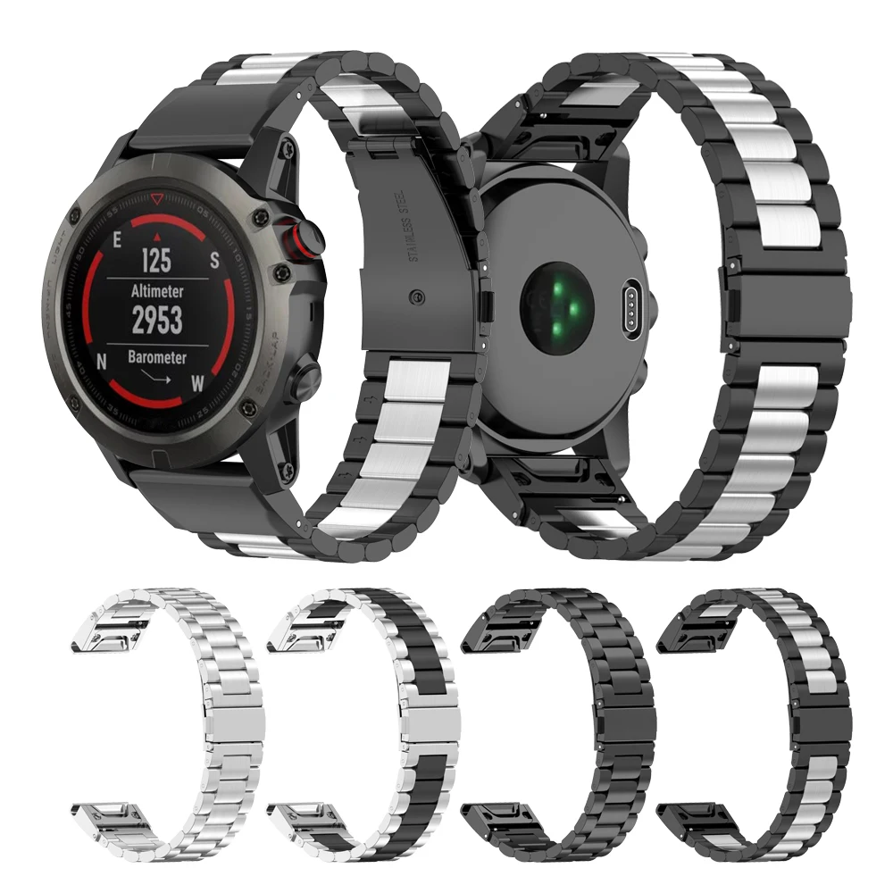 22mm 26mm Quick Release Classic Metal band for Garmin Fenix 6 5plus strap bracelet for Fenix 6X 5X Plus 3 3HR Fenix 6 Watchbands
22mm 26mm Quick Release Classic Metal band for Garmin Fenix 6 5plus strap bracelet for Fenix 6X 5X Plus 3 3HR Fenix 6 Watchbands