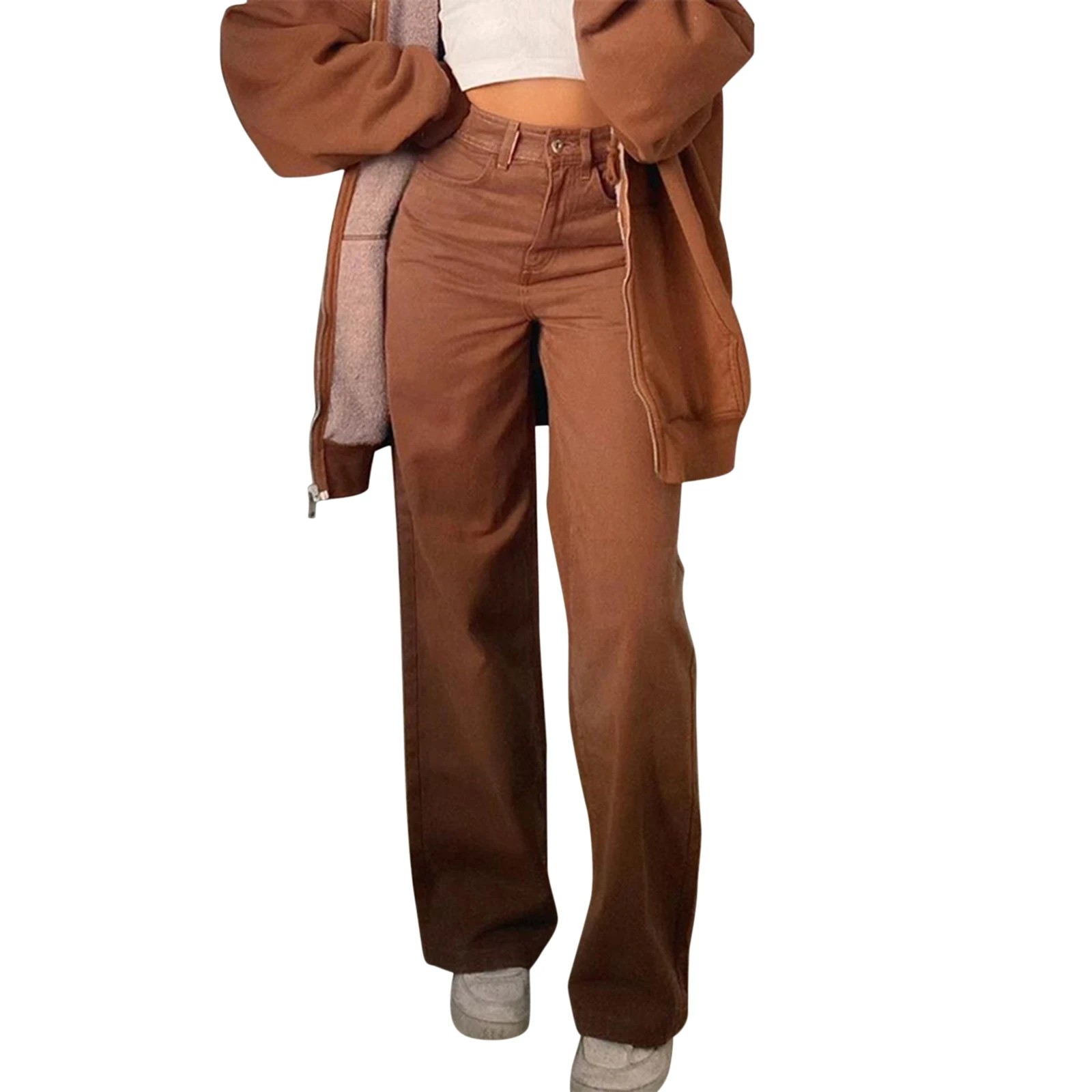 Female Jeans, Solid Color High Waist Trousers Close-Fitting Pants Straight-Leg Pants for Spring Fall, S/M/L 2021 New Fashion
Female Jeans, Solid Color High Waist Trousers Close-Fitting Pants Straight-Leg Pants for Spring Fall, S/M/L 2021 New Fashion