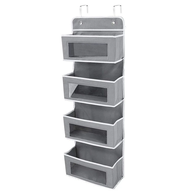 Over the Door Organizer Hanging Storage, 4 Large Clear Windows Pocket Organizers, Behind the Door for Bedroom Bathroom
Over the Door Organizer Hanging Storage, 4 Large Clear Windows Pocket Organizers, Behind the Door for Bedroom Bathroom