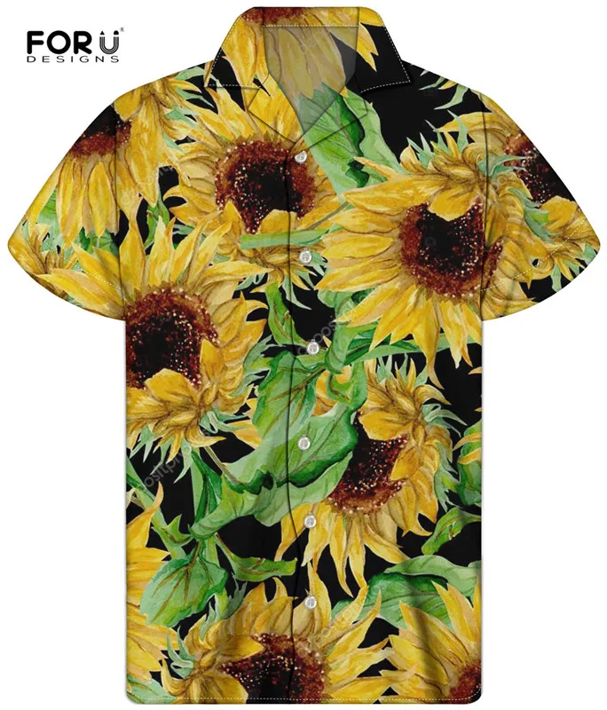FORUDESIGNS Yellow Sunflower Floral Pattern Male Loose Blouses Hawaii Style Clothing Men's Camisa Slim Fit Party Shirts Tops
FORUDESIGNS Yellow Sunflower Floral Pattern Male Loose Blouses Hawaii Style Clothing Men's Camisa Slim Fit Party Shirts Tops