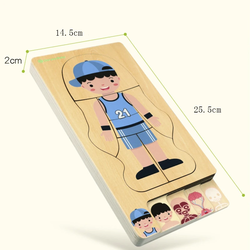 Boys Girls Body Structure Puzzle Cognitive Human Body 2020 New Montessori Wooden Teaching Aids Educational Toys for Children
Boys Girls Body Structure Puzzle Cognitive Human Body 2020 New Montessori Wooden Teaching Aids Educational Toys for Children