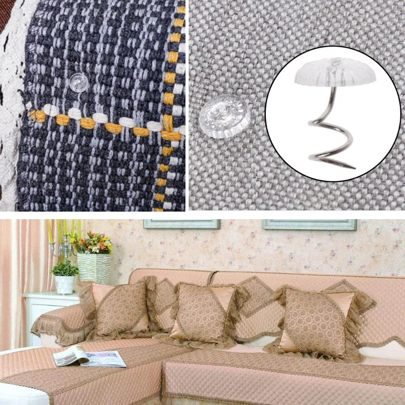 T8NA 50PCS Clear Heads Twist Pins Fixed Fastener for Upholstery Blankets Sofa sets
T8NA 50PCS Clear Heads Twist Pins Fixed Fastener for Upholstery Blankets Sofa sets