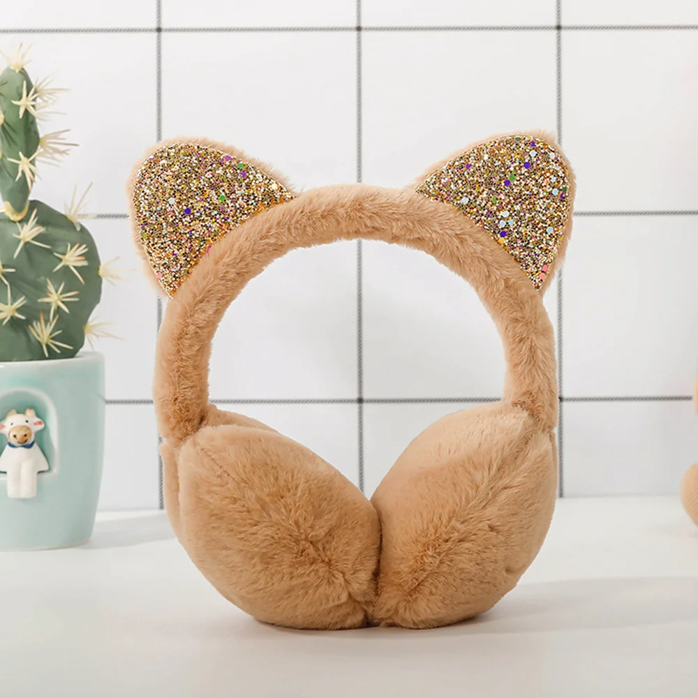 Fashion Cat Ear Plush Earmuffs Shiny Sequin Soft Earflaps Headband for Kids Boys Girls Unisex Vintage Ear-cap Winter Outdoor
Fashion Cat Ear Plush Earmuffs Shiny Sequin Soft Earflaps Headband for Kids Boys Girls Unisex Vintage Ear-cap Winter Outdoor