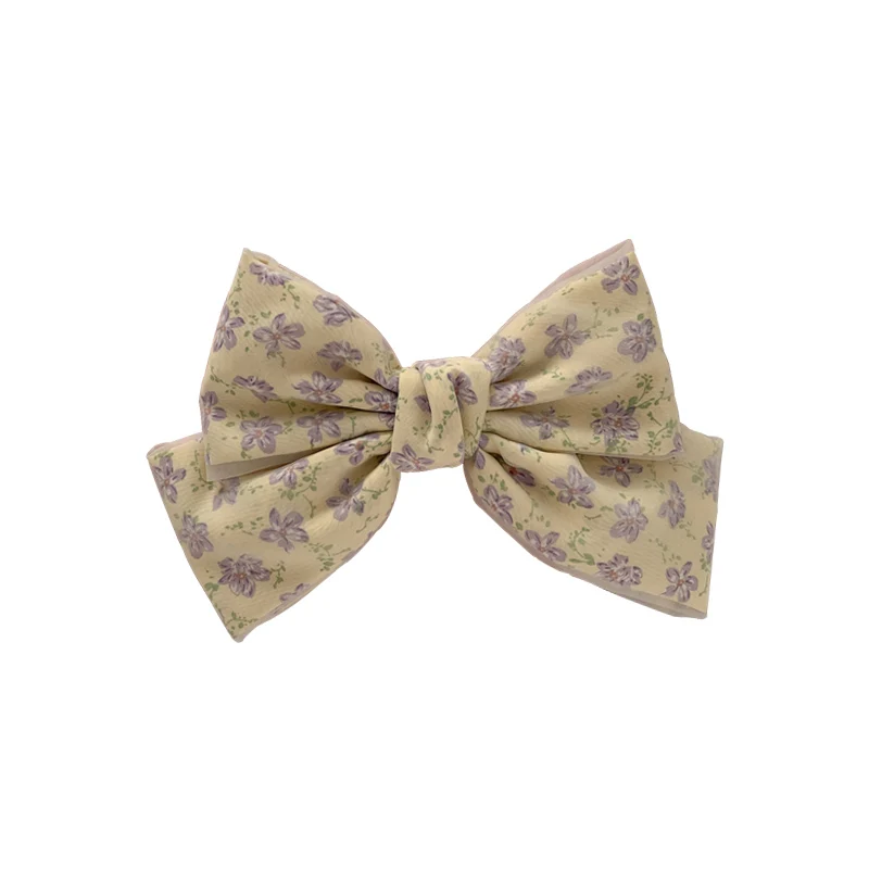 Women Chiffon Floral Printed Barrettes For Girls Oversized Bow Hair Clips Two Layers Hairpins Spring Hair Accessories Hairgrips
Women Chiffon Floral Printed Barrettes For Girls Oversized Bow Hair Clips Two Layers Hairpins Spring Hair Accessories Hairgrips