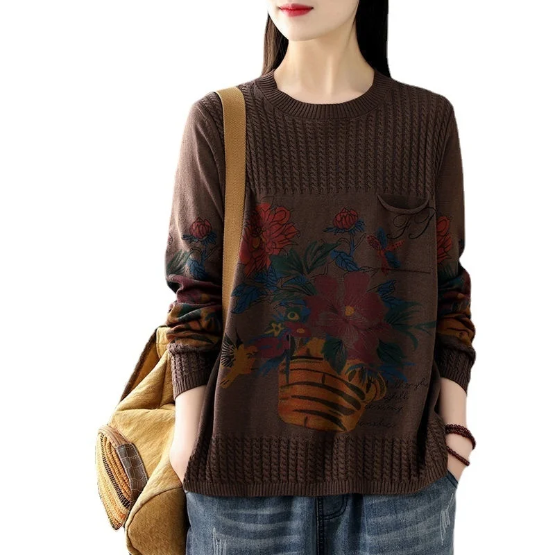 Ladies Warm Jumper Mujer Women Knitted Sweater Fashion Oversized Pullovers Ladies Winter Loose Tops Korean College Style
Ladies Warm Jumper Mujer Women Knitted Sweater Fashion Oversized Pullovers Ladies Winter Loose Tops Korean College Style