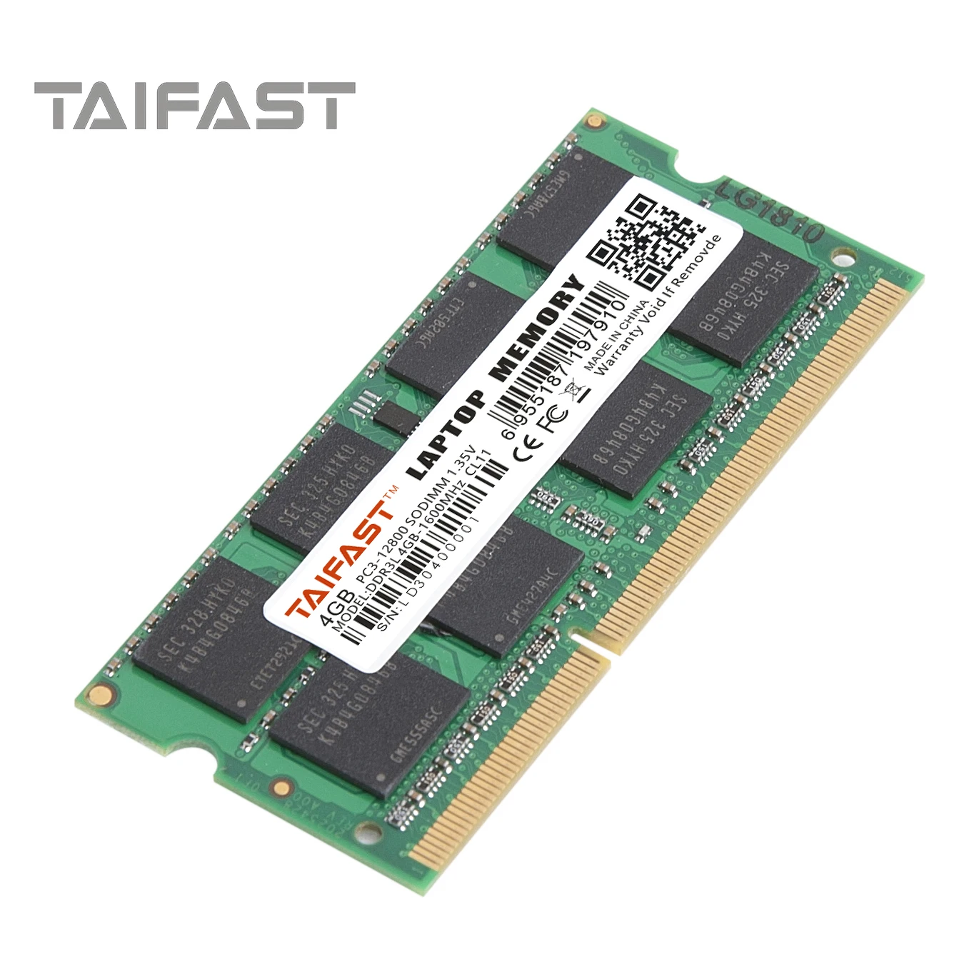 Оперативная память Taifast DDR3L 8 ГБ 4 для ноутбука ОЗУ SO DIMM DDR3 1333 МГц 1600 SODIMM Гб 1 35