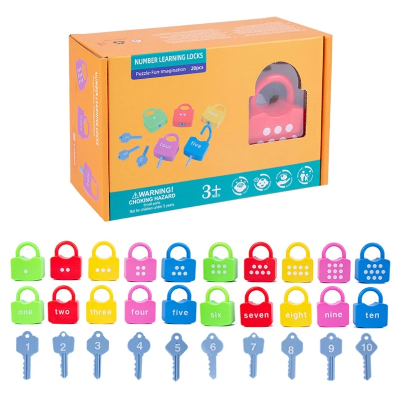 Children’s Matching Game Toy Set Number Recognition Lock Toy Wooden Puzzle Brain Developmental Unlock Toy for Preschool
Children’s Matching Game Toy Set Number Recognition Lock Toy Wooden Puzzle Brain Developmental Unlock Toy for Preschool