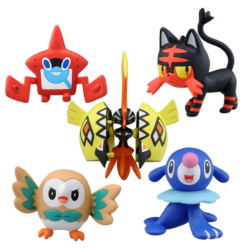Takara Tomy Genuine Pokemon Dolls Charmander Popplio Litten Pikachu Rowlet Treecko Eevee Fennekin Anime Action Figure Toys
Takara Tomy Genuine Pokemon Dolls Charmander Popplio Litten Pikachu Rowlet Treecko Eevee Fennekin Anime Action Figure Toys