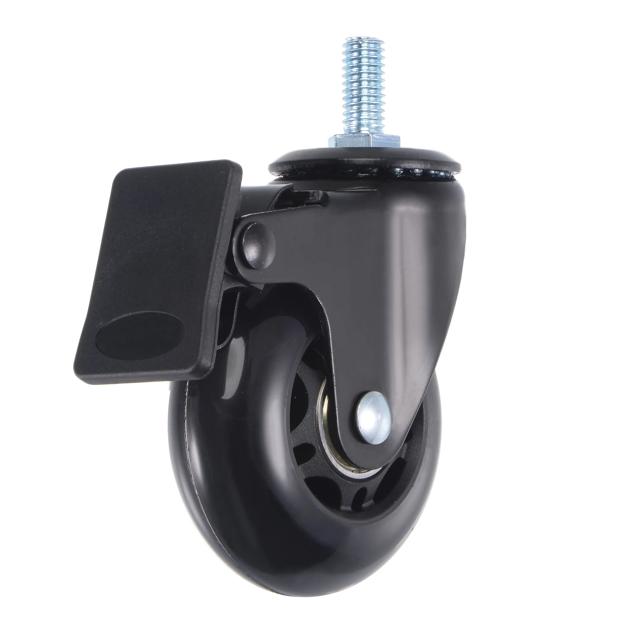 Uxcell Swivel Caster PU 2.5" with Brake M10 Threaded Stem 110Lbs Load Black 5 Pcs
Uxcell Swivel Caster PU 2.5" with Brake M10 Threaded Stem 110Lbs Load Black 5 Pcs