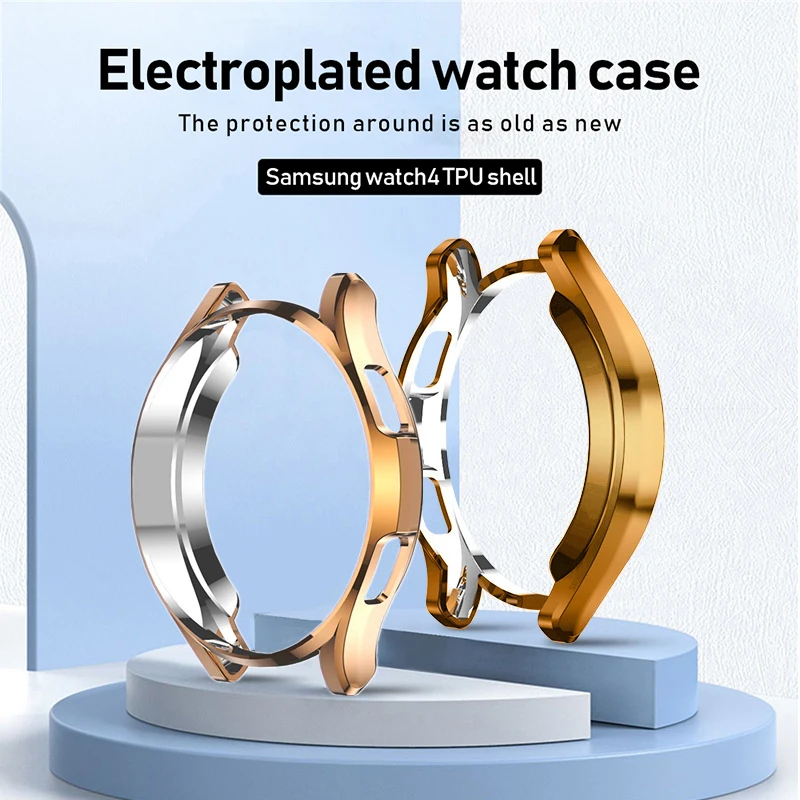 1 шт., защитный чехол для часов Samsung Galaxy Watch 4, Классический ТПУ полый мягкий резиновый чехол с гальваническим покрытием, разные цвета
1 шт., защитный чехол для часов Samsung Galaxy Watch 4, Классический ТПУ полый мягкий резиновый чехол с гальваническим покрытием, разные цвета